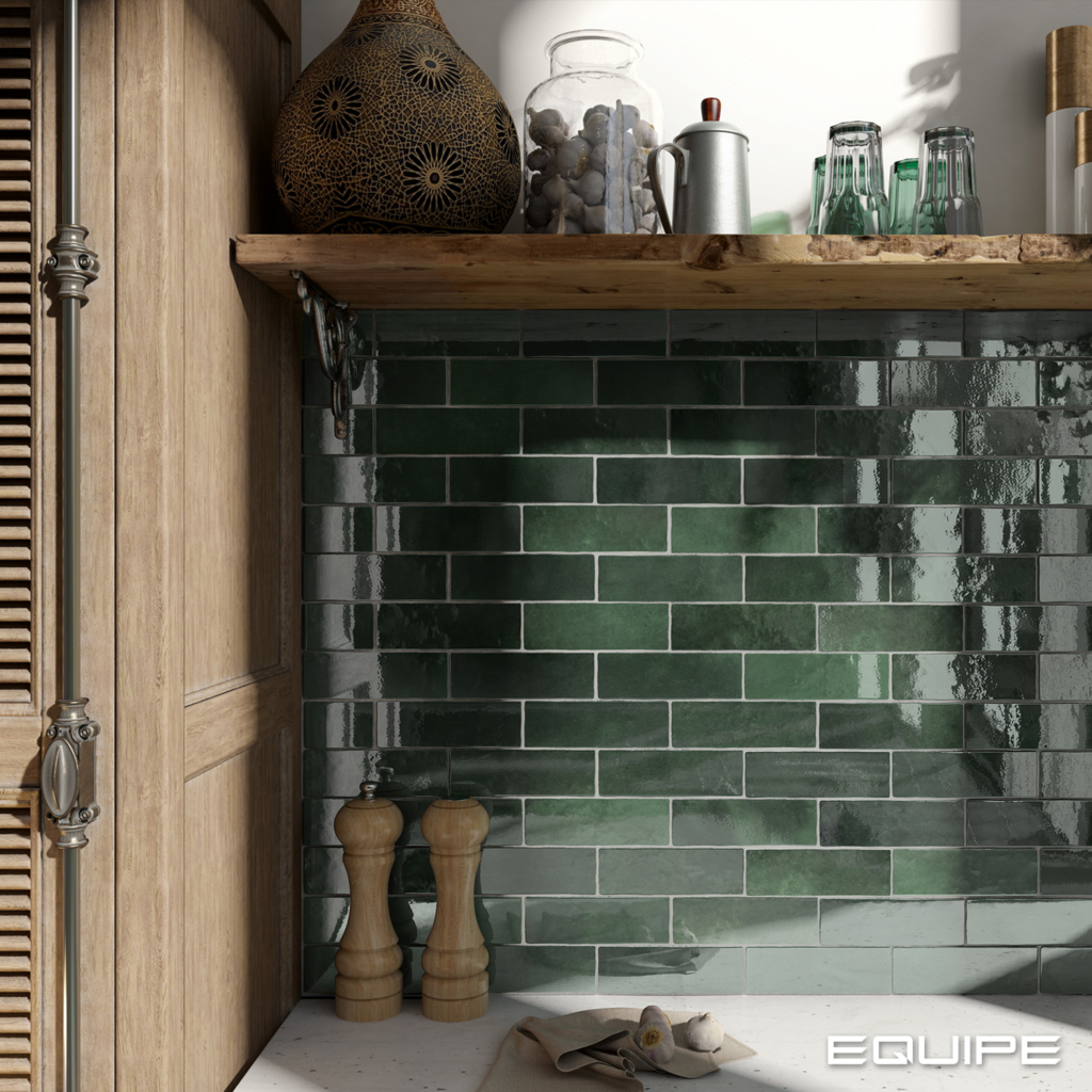 Equipe Bullnose Artisan Moss Green 24481 6,5x20 cm - listwa